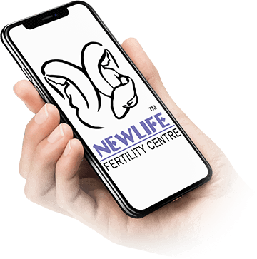 New life fertility center application on mobile